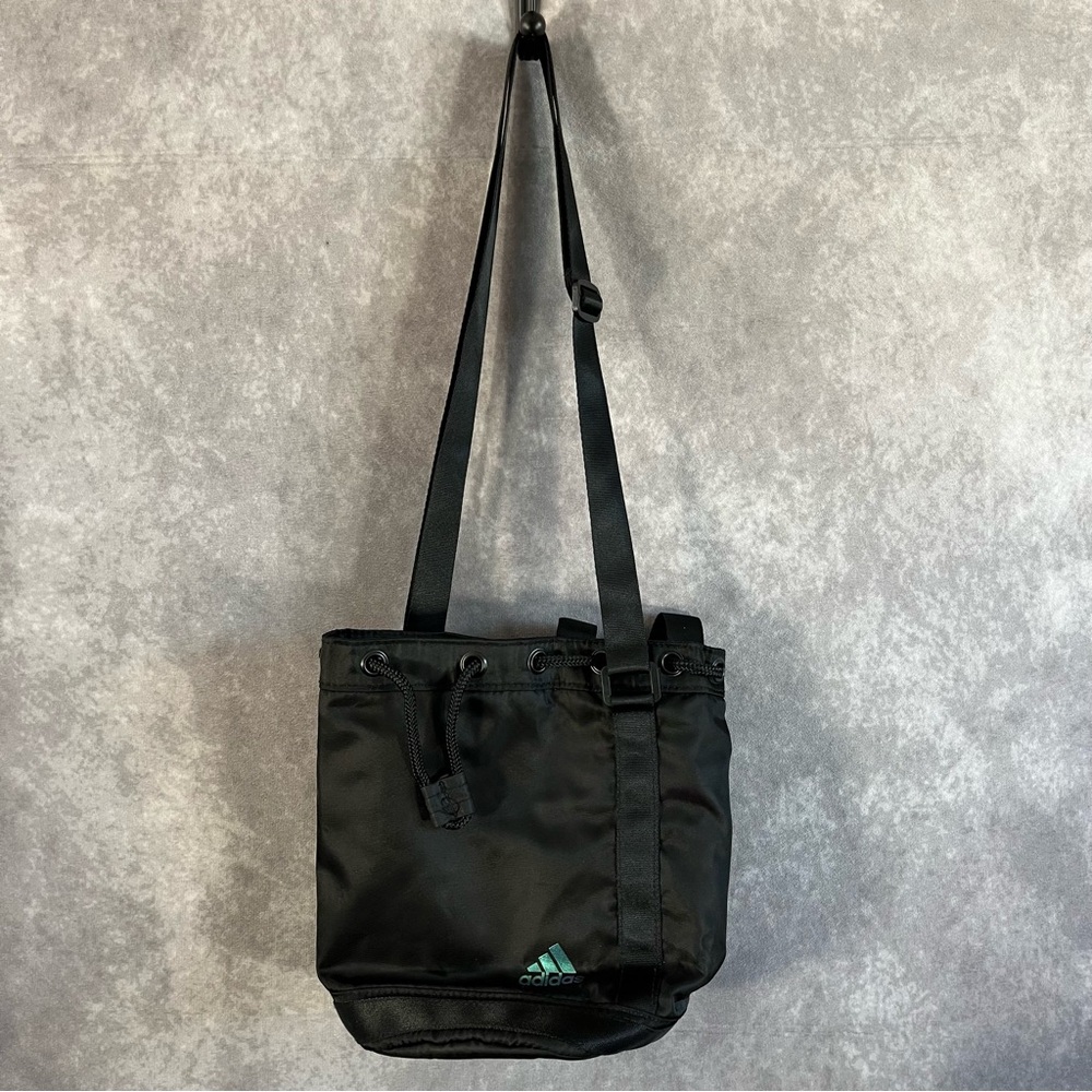 Adidas Bag Black & Teal Crossbody Sports Outdoor Workout Travel Hiking 9 x 9 x 6